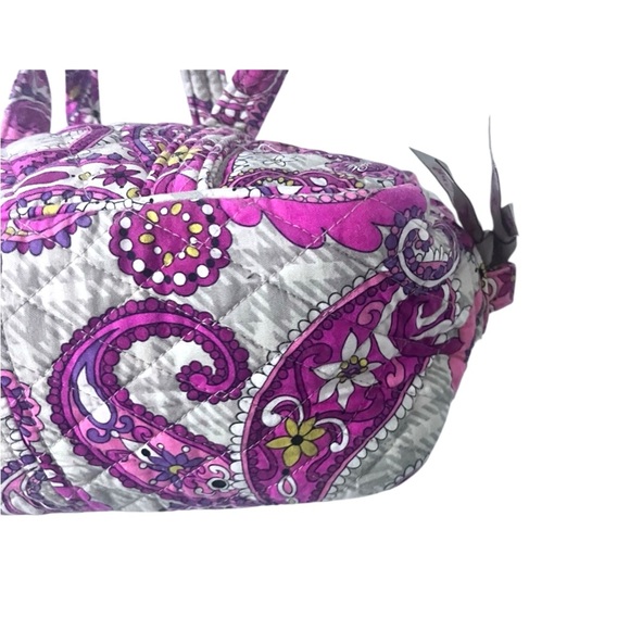 Vera Bradley Pink and Purple Paisley Shoulder Bag Mini - Picture 7 of 8